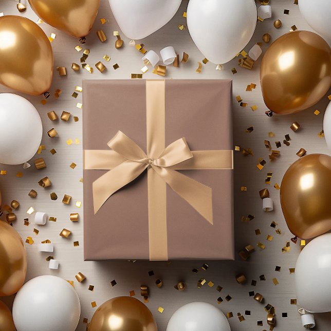 Modern Colours - Cocoa Brown Wrapping Paper Roll (Creator Uploaded)