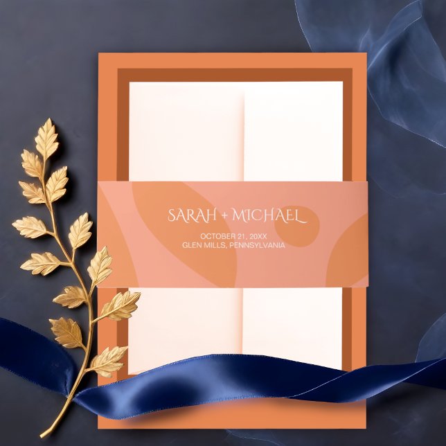 Modern Colours Collage  Invitation Belly Band (Creator Uploaded)
