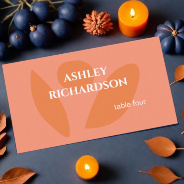 Modern Colours Collage  Place Card (Creator Uploaded)
