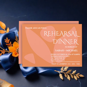 Modern Colours Collage Rehearsal Dinner Invitation