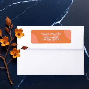 Modern Colours Collage Return Address Label