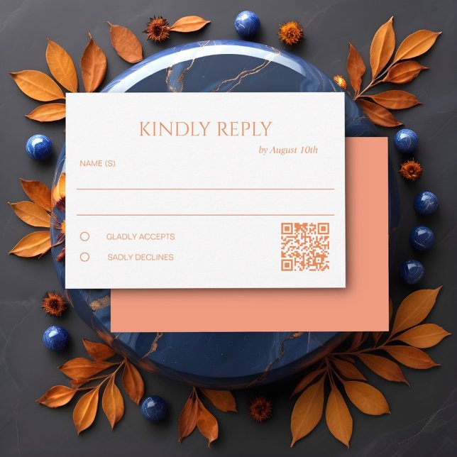 Modern Colours Collage RSVP Card (Creator Uploaded)