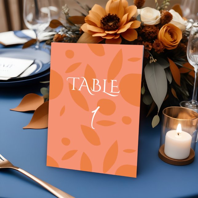 Modern Colours Collage  Table Number (Creator Uploaded)