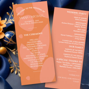 Modern Colours Collage Wedding Program