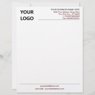 Modern Colours Design Letterhead with Your Logo