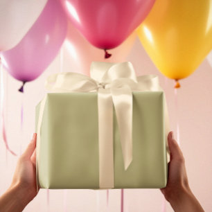 Modern Colours - Earthy Green Wrapping Paper Roll