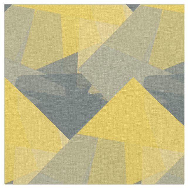 Modern Colours Mosaic Geometric Pattern #15 Fabric (Close Up)