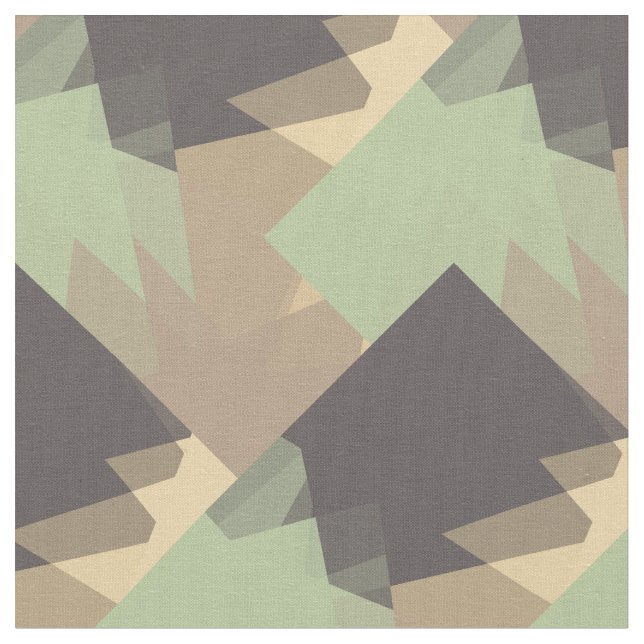 Modern Colours Mosaic Geometric Pattern #20 Fabric (Close Up)