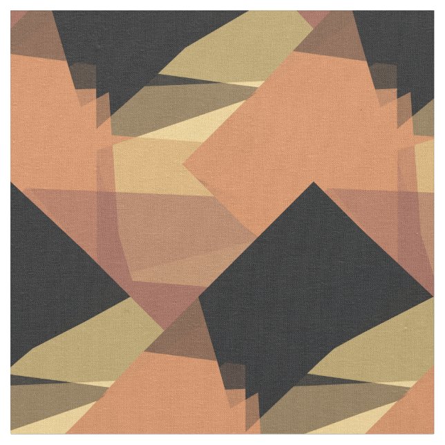 Modern Colours Mosaic Geometric Pattern #6 Fabric (Close Up)