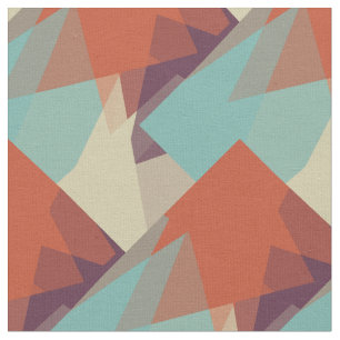 Modern Colours Mosaic Geometric Pattern #7 Fabric