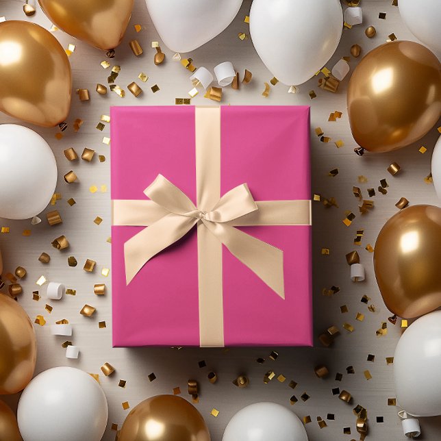 Modern Colours Neon Pink Purple Wrapping Paper Rol (Creator Uploaded)