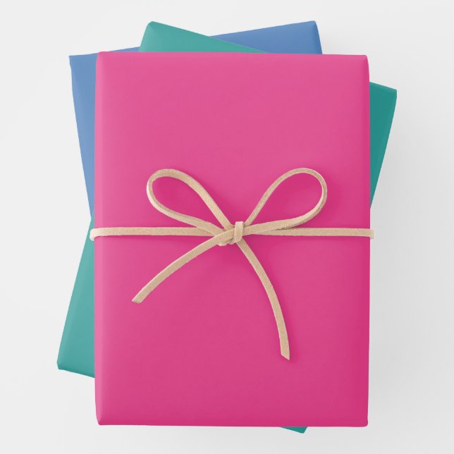 Modern Colours - Set 11 Wrapping Paper Sheets (In situ)