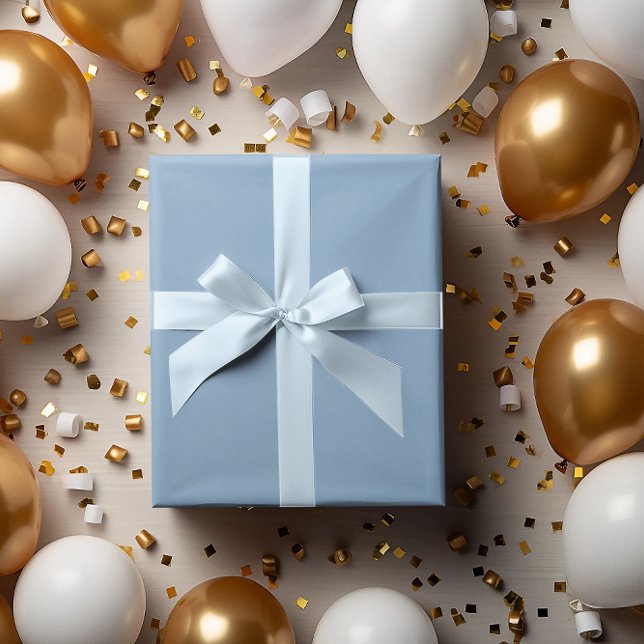 Modern Colours  Simple Blue Sky Wrapping Paper Rol (Creator Uploaded)