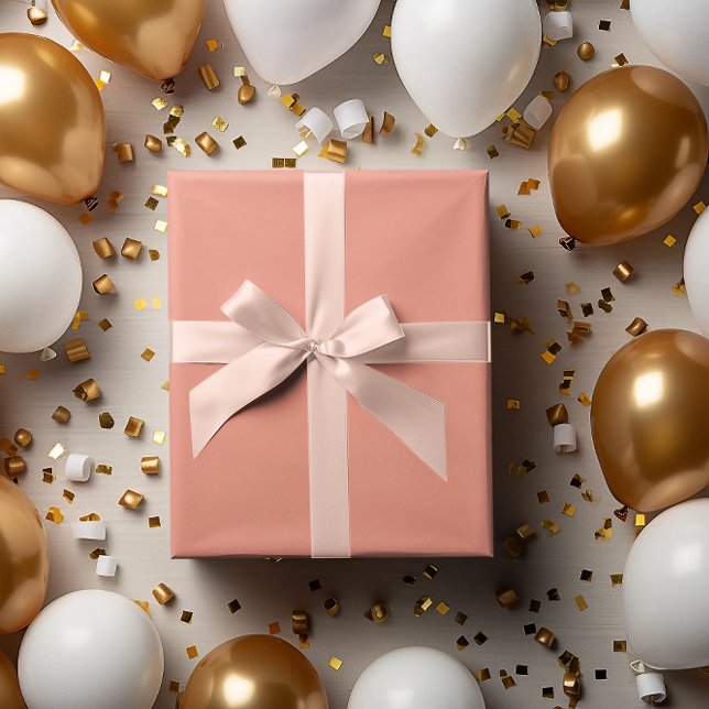 Modern Colours - Soft Peach Wrapping Paper Roll (Creator Uploaded)