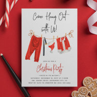 Modern 'Come Hang Out' Santa Claus Christmas Party