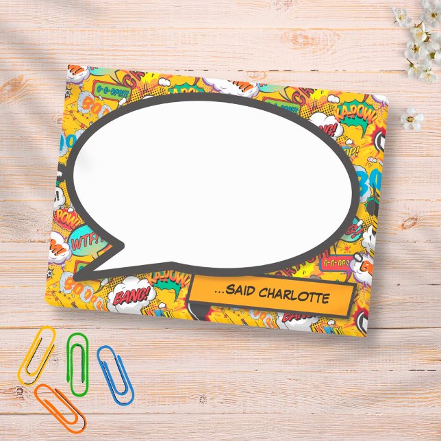 Modern Comic Book Speech Bubble Post-it Notes (Creator Uploaded)