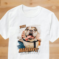 Modern Comic Simple Cool Grunge Custom Pet Photo