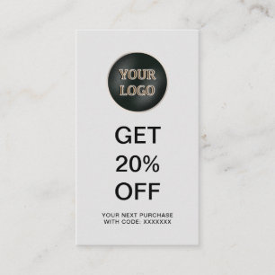 Modern Company Logo Business Promotional Discount Card