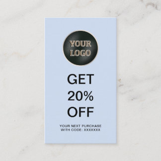Modern Company Logo | Business Promotional Discount Card