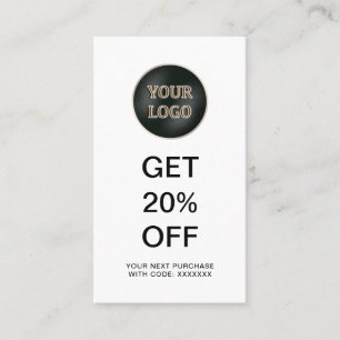 Modern Company Logo   Business Promotional Discount Card