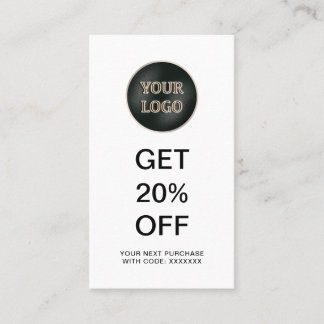 Modern Company Logo | Business Promotional Discount Card
