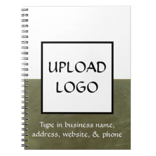 Modern Company Logo Construction Contractor Notebook