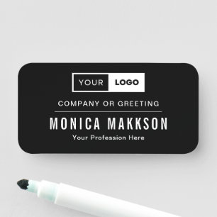 Modern Company Logo Name Tag
