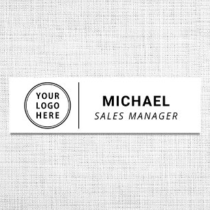 Modern Company Logo Name Tag