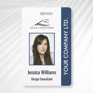 Modern Company Logo Photo Employee ID ID Badge