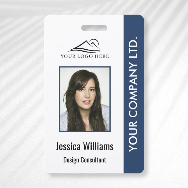 Modern Company Logo Photo Employee ID ID Badge (Creator Uploaded)
