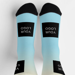 Modern Company Professional Business Logo Ombre Socks