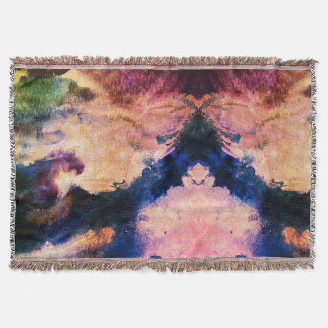 Modern Composition Throw Blanket (Front)