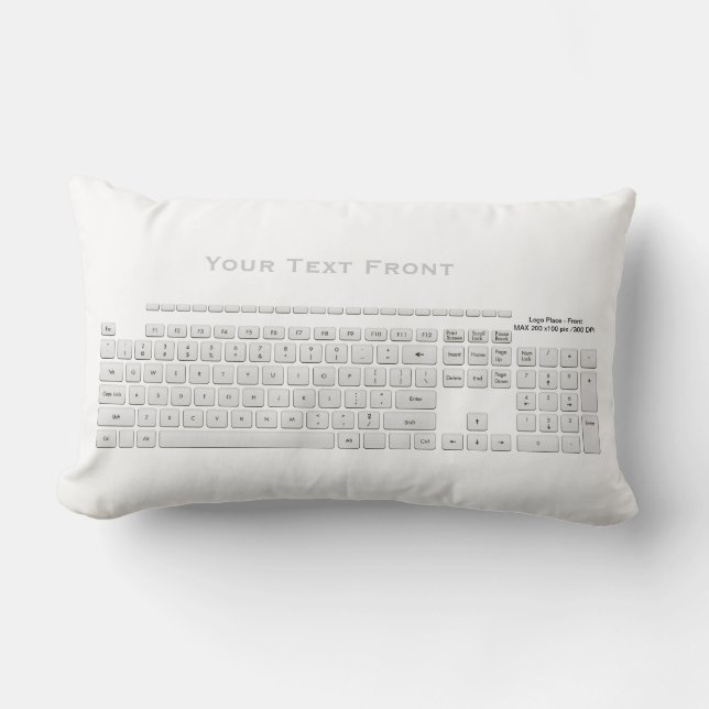 Modern Computer Keyboard Lumbar Cushion (Front)