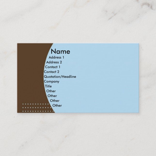 Modern Concentric Business Card (Front)