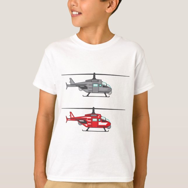 Modern Concept Helicopter T-Shirt (Front)