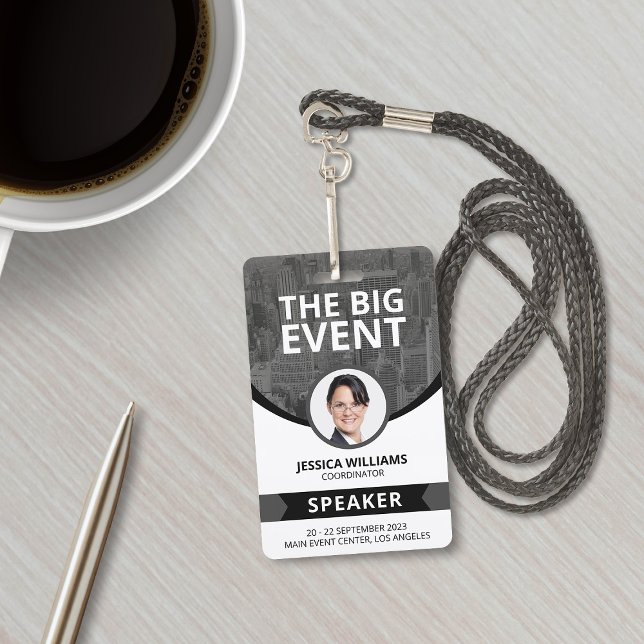 Modern Conference Event Guest Speaker ID Badge (Creator Uploaded)