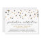 Modern Confetti Dots | Blush and Gold Graduation