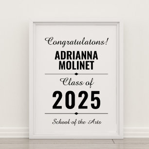 Modern Congratulations Graduate Poster
