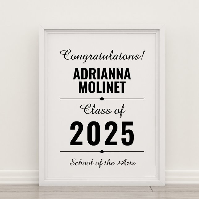 Modern Congratulations Graduate Poster (Creator Uploaded)