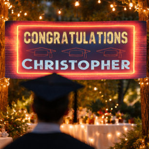 Modern Congratulations Graduation Banner