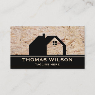 Modern Construction Handyman Carpenter Tools Wood  Business Card