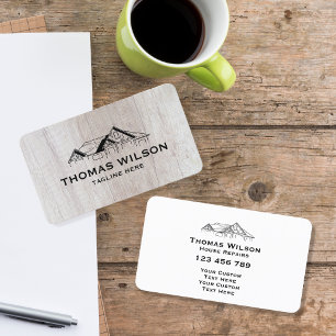 Modern Construction Handyman Carpenter Tools Wood  Business Card