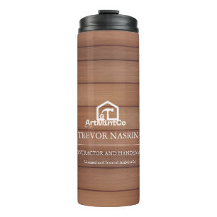 Modern Construction Handyman Carpenter Tools Wood Thermal Tumbler
