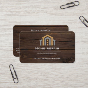 Modern Construction Handyman home repair Tools Business Card