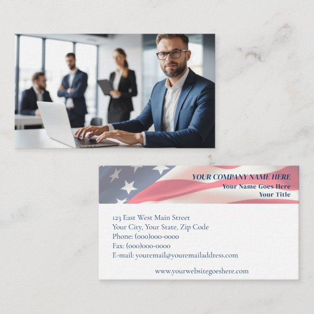 Modern Consultant - Tech Freelancers Business Card (Front/Back)
