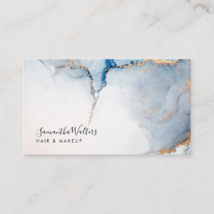 Modern Contemporary Agate Elegant Custom Business Card