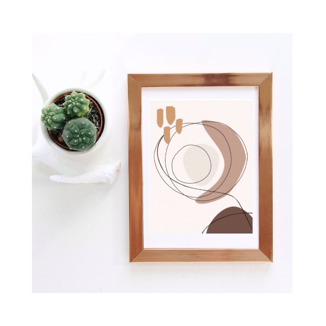 Modern Contemporary Art in Neutral Shades Poster (Creator Uploaded)