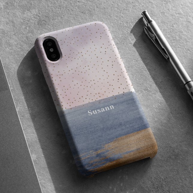 Modern Contemporary Artistic Celestial Case-Mate iPhone Case (Creator Uploaded)