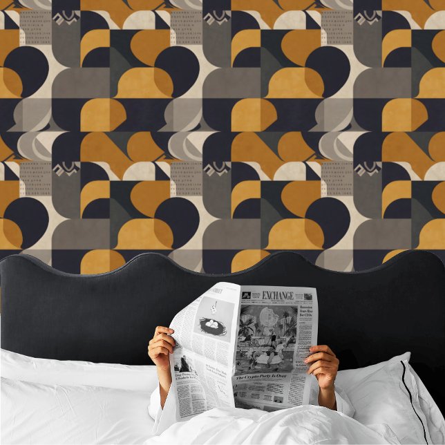Modern, Contemporary Bauhaus-inspired Peel & Stick Wallpaper (Creator Uploaded)