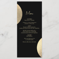 Modern Contemporary Black & Gold Abstract Wedding